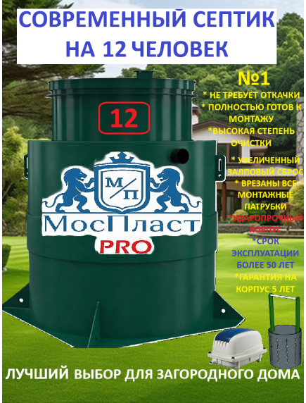 МосПласт ПРО‑12 на 12 ПОЛЬЗОВАТЕЛЕЙ