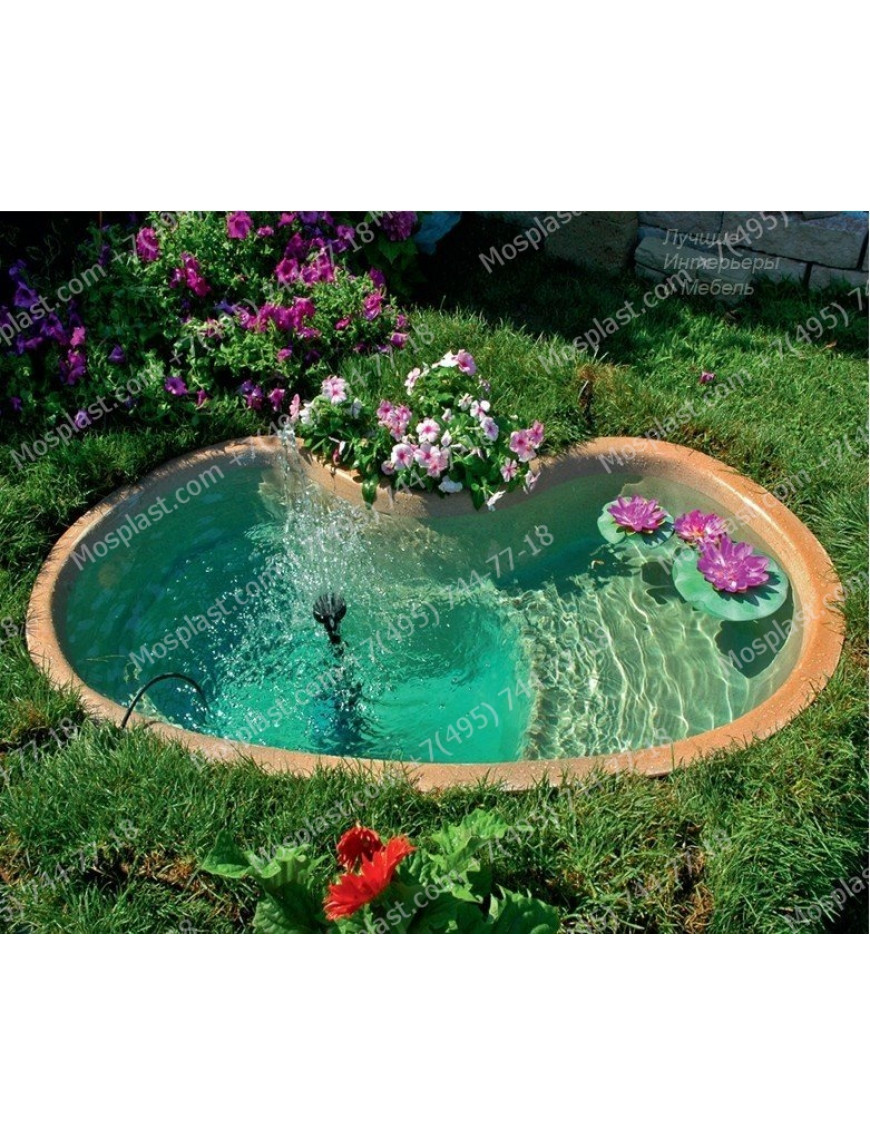 Водоём-фонтан 5,5*3,0*1,0м т-8 мм